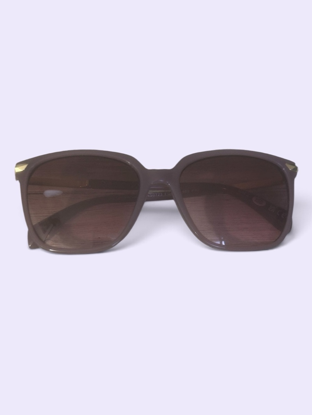 NWOT Purple Foster Grant UV Sunglasses - Purple and Gold Frame.